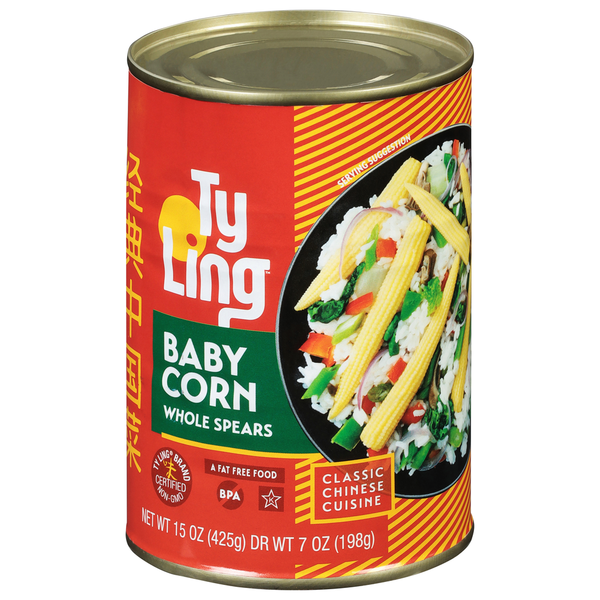 Asian Foods Ty Ling Baby Corn, Whole Spears hero