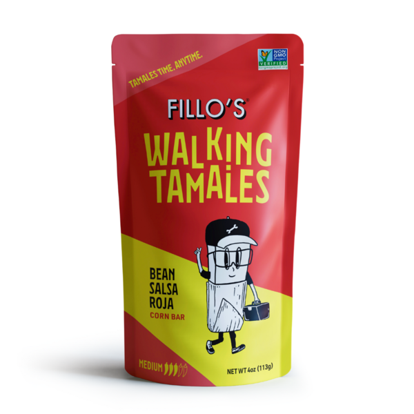 Latino Foods Fillo's Ready To Eat Bean Salsa Roja Tamales - Gluten Free, Vegan hero