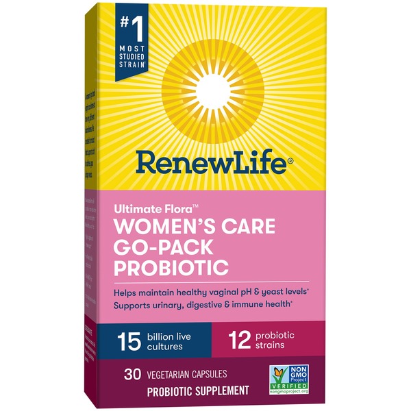 Probiotics Renew Life Women's Care Probiotic Go Pack 15 Billion hero