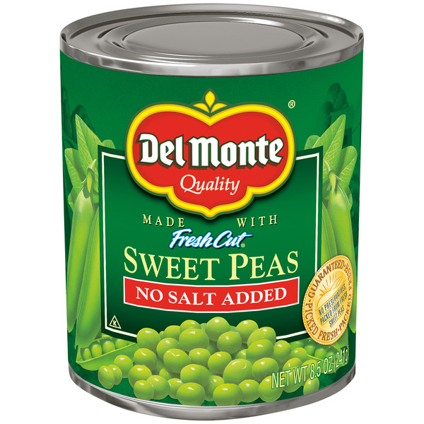 Canned & Jarred Vegetables Del Monte Sweet Peas, No Salt Added hero