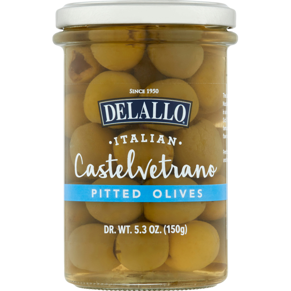 Canned & Jarred Vegetables DeLallo Olives, Pitted, Castelvetrano, Italian hero