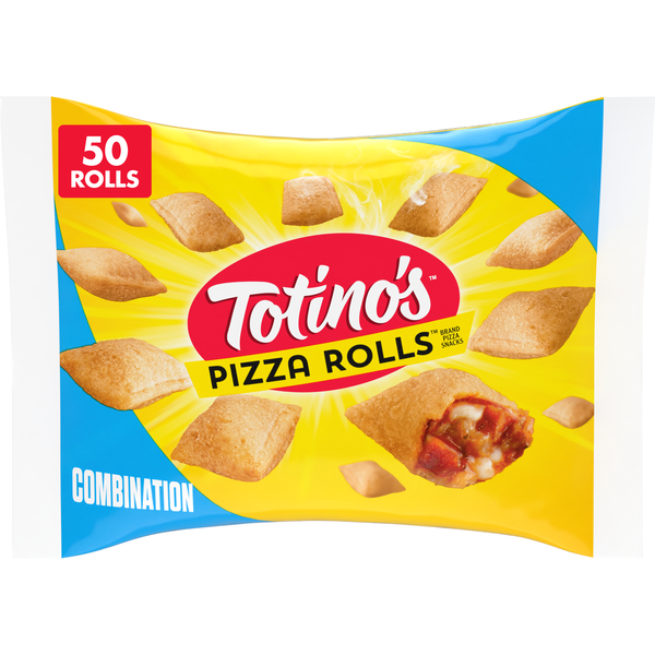 Frozen Appetizers & Sides Totino's Pizza Rolls Combination Flavored Frozen Snacks hero