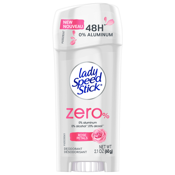 Deodorants Lady Speed Stick Invisible Dry Deodorant, Zero, Rose hero