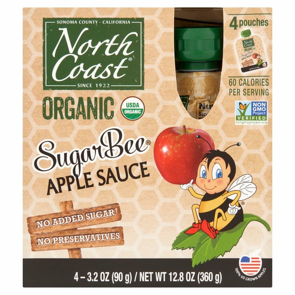 North Coast Organic Organic Sugarbee Apple Sauce hero