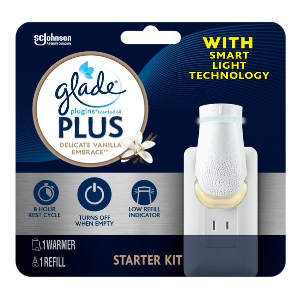 Glade PlugIns® Plus Scented Oil Air Freshener Warmer + Refill hero