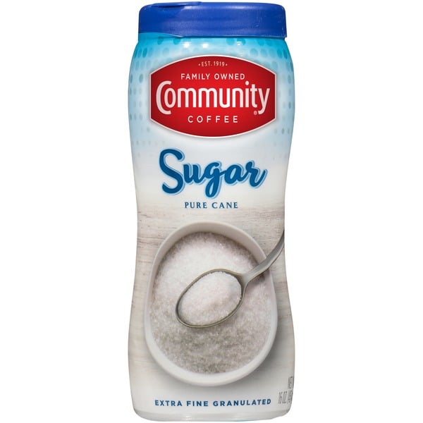 Bulk Sugar & Sweeteners Community Coffee Sugar Canister hero