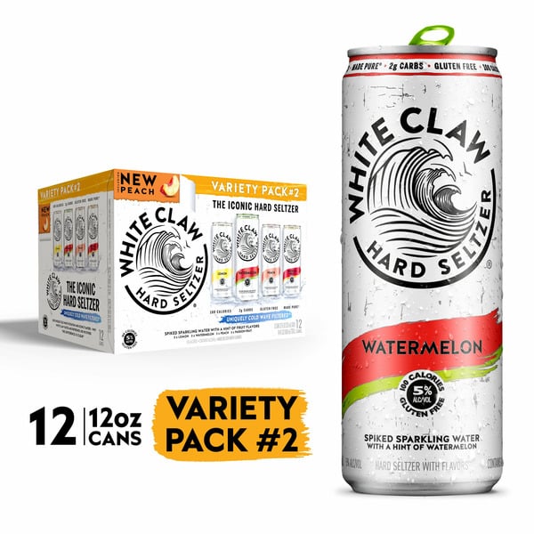 Hard/Spiked Cider, Soda & Seltzer White Claw Hard Seltzer Variety No. 2 hero