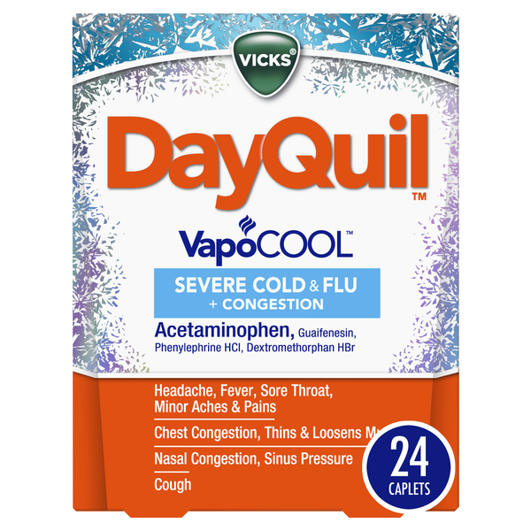 Cold, Flu & Allergy Vicks VapoCOOL Daytime Cough, Cold and flu relief hero