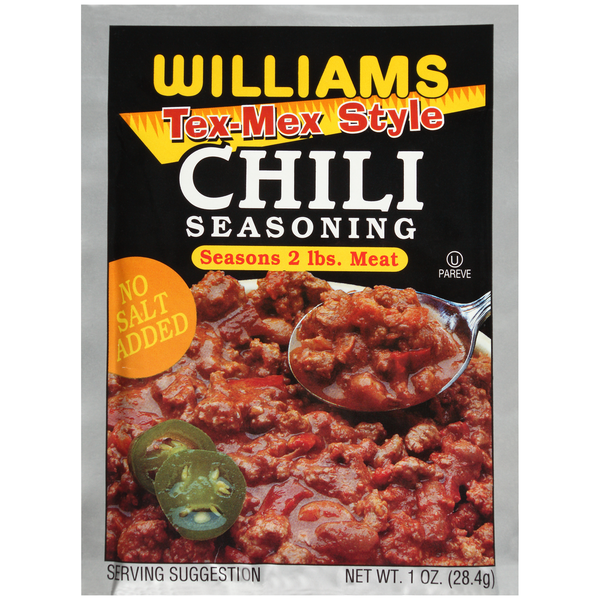 Spices & Seasonings Williams Tex-Mex Style Chili Seasoning hero