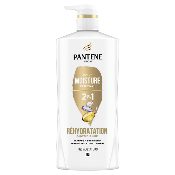 Hair Care Pantene Daily Moisture Renewal 2 in 1 Shampoo + Conditioner hero