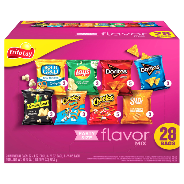 Chips & Pretzels Frito Lay Flavor Mix, Party Size hero