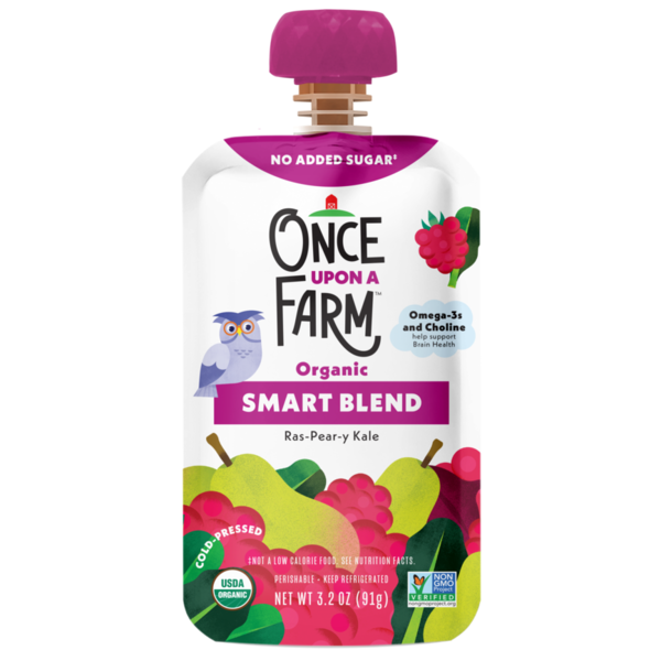 Baby Food & Formula Once Upon a Farm Rasp-Pear-y Vanilla Smart Blend, Kids Snack hero