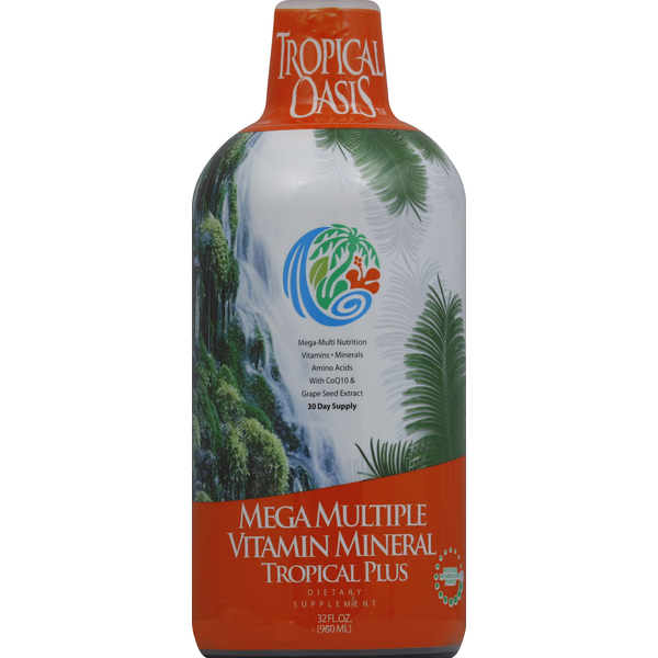 Vitamins & Supplements Tropical Oasis Mega Multiple Vitamin Mineral, Tropical Plus hero