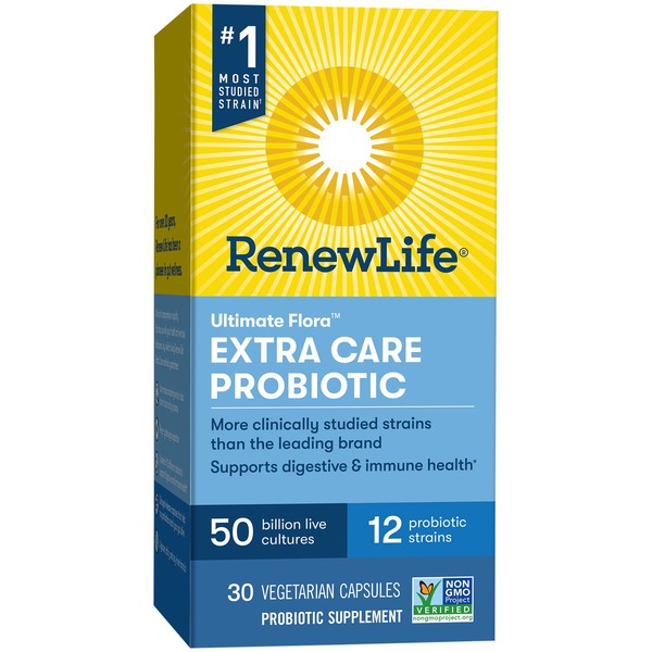 Probiotics Renew Life Extra Care Probiotic Capsules, 50 Billion CFU hero