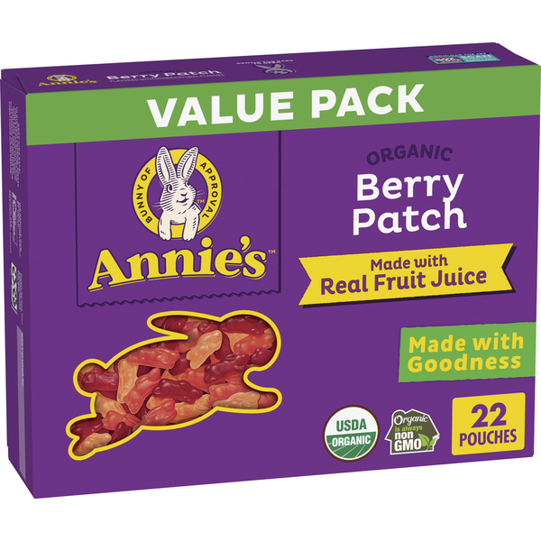 Fruit & Vegetable Snacks Annie's Organic Berry Patch Bunny Fruit Flavored Snacks hero