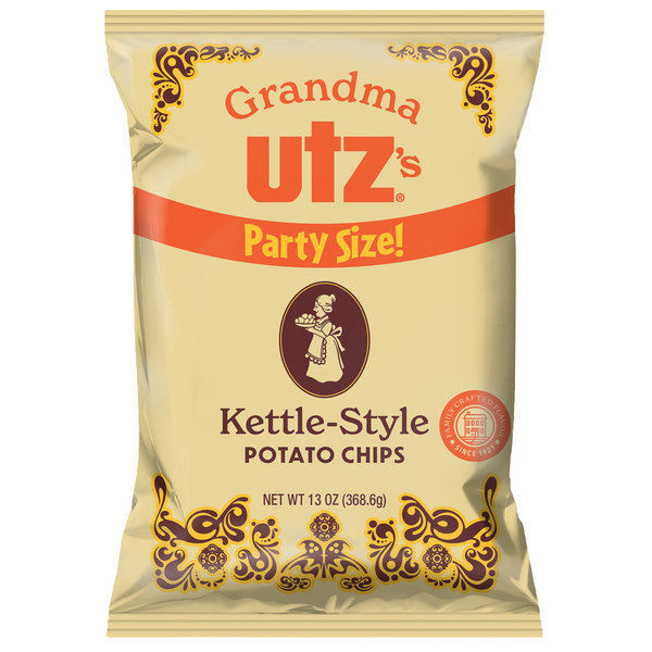 Chips & Pretzels Utz Grandma Kettle-Style Potato Chips hero