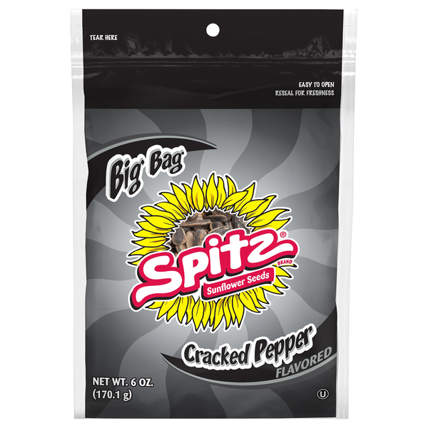 Nuts/Seeds/Dried Fruit Spitz Sunflower Seeds, Cracked Pepper Flavored, Big Bag hero