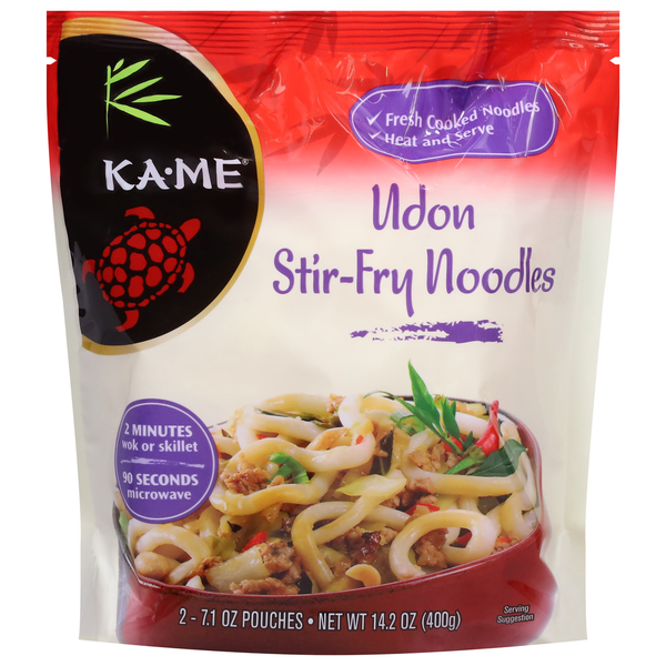 Asian Foods KA-ME Noodles, Udon, Stir-Fry hero