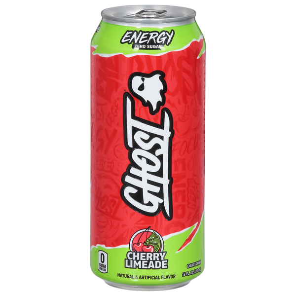 Energy & Sports Drinks GHOST Energy Drink, Zero Sugar, Cherry Limeade hero