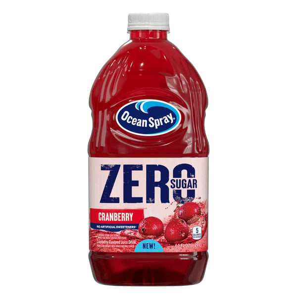 Juice & Nectars Ocean Spray ZERO Sugar Cranberry Juice Drink hero