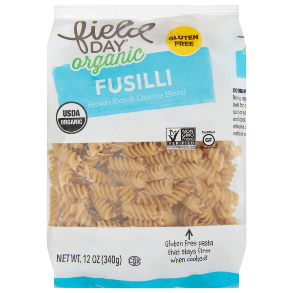 Dry Pasta FIELD DAY Fusilli, Organic hero