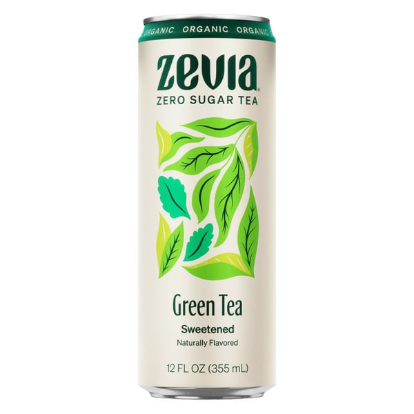 Tea Zevia Organic Sweetened Green Tea hero