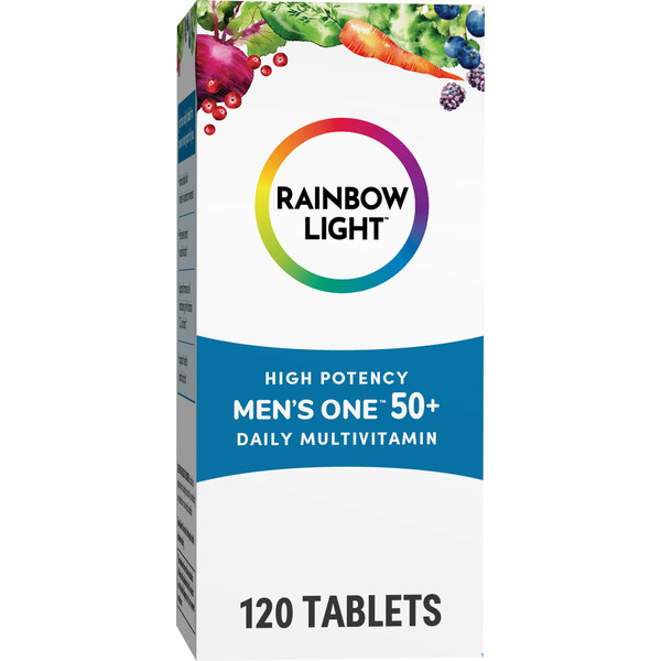 Rainbow Light Men’S One 50+ High Potency Daily Multivitamin, Vegetarian, Gluten Free hero