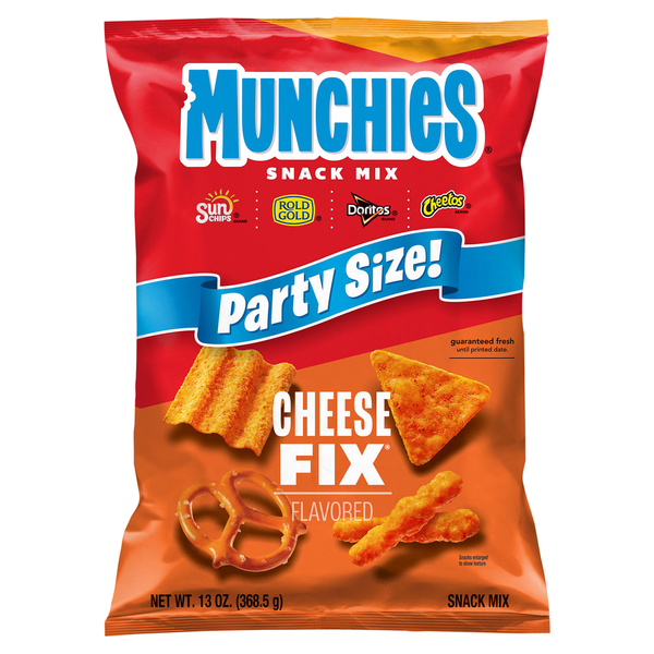 Chips & Pretzels MUNCHIES Snack Mix, Cheese Fix, Party Size hero