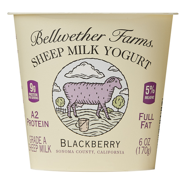 Yogurt Bellwether Farms Sheep Milk Yogurt, Blackberry hero