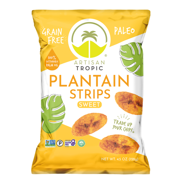 Chips & Pretzels Artisan Tropic Plantain Strips, Naturally Sweet hero