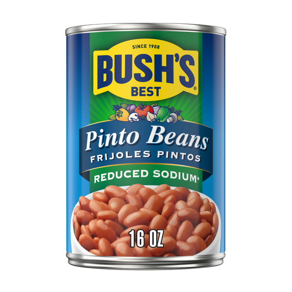 Canned Meals & Beans Bush's Best Reduced Sodium Pinto Beans hero