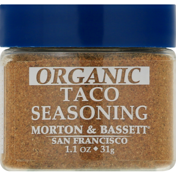 Spices & Seasonings Morton & Bassett Spices Taco Seasoning, Organic hero