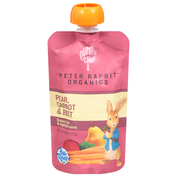 Food & Formula Peter Rabbit Organics Fruit & Vegetable Puree, Pear Carrot & Beet, Organic hero