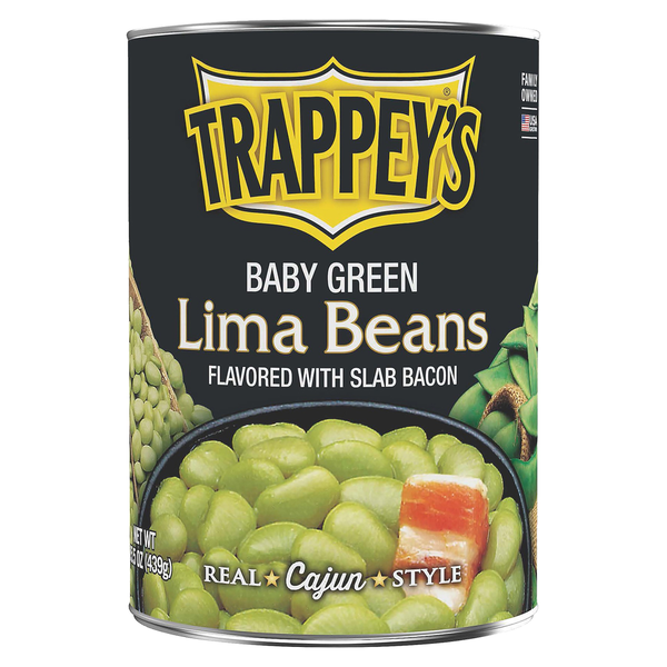 Canned Meals & Beans Trappey's Green Lima Beans with Bacon hero