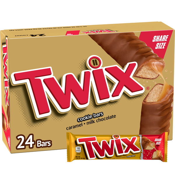 Cookies & Cakes TWIX Caramel Chocolate Cookie Candy Bars Share Size hero