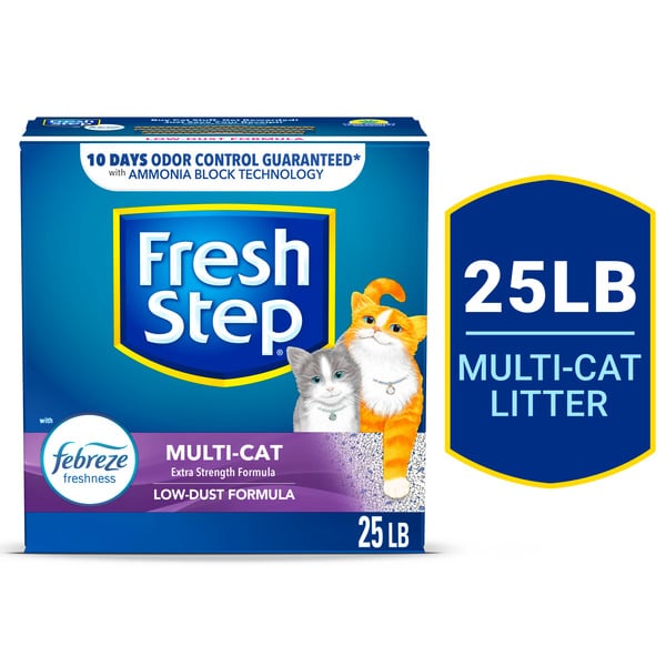 Cat Litter & Supplies Fresh Step Clumping Cat Litter Multi-Cat Extra Strength Formula With Febreze Freshness hero