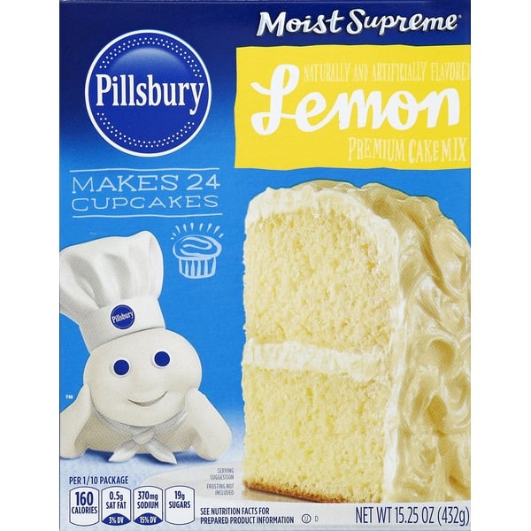 Doughs, Gelatins & Bake Mixes Pillsbury Cake Mix, Premium, Lemon hero