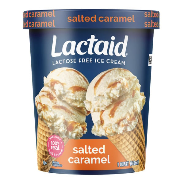 Dairy-Free Desserts Lactaid Salted Caramel Chip Lactose Free Ice Cream hero