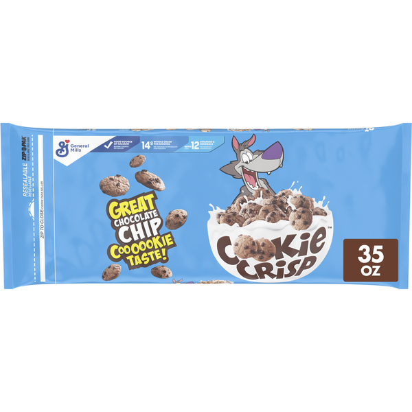 Cereal Cookie Crisp Breakfast Cereal, Chocolate Chip Cookie Taste hero