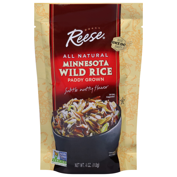 Grains, Rice & Dried Goods Reese's Rice, Wild, Minnesota, Paddy Grown, Subtle Nutty Flavor hero