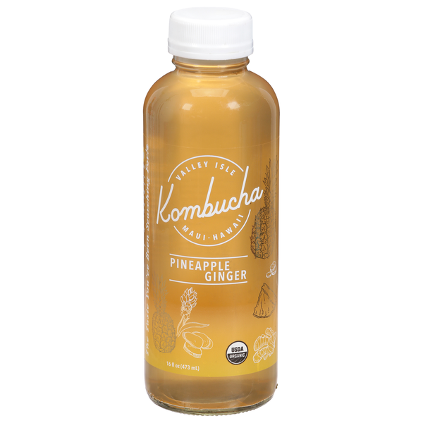 Valley Isle Kombucha Kombucha, Pineapple Ginger hero