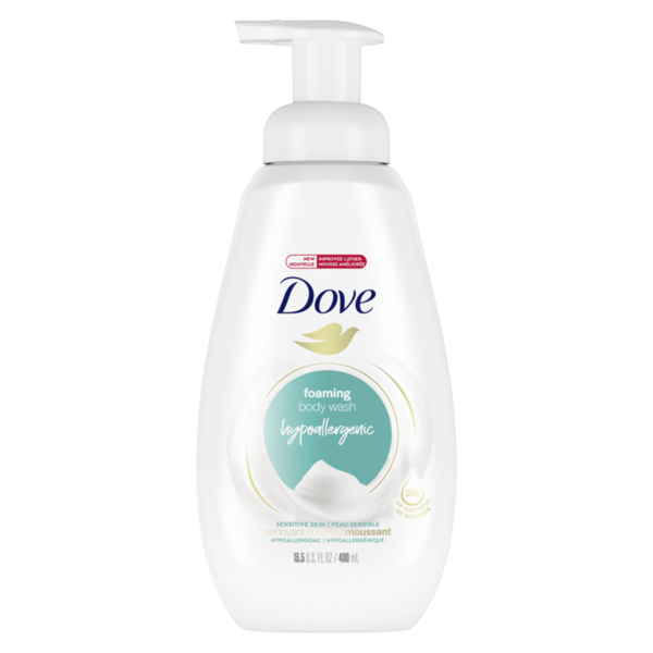 Body Lotions & Soap Dove Instant Foaming Body Wash Sensitive Skin hero