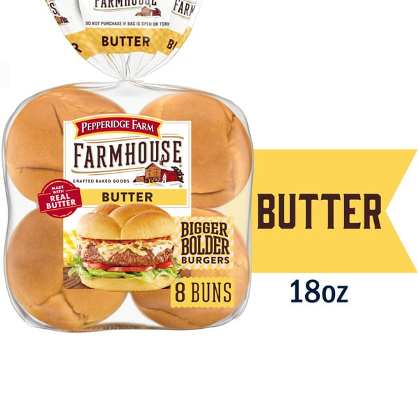 Buns & Rolls Pepperidge Farm Farmhouse Butter Hamburger Buns hero