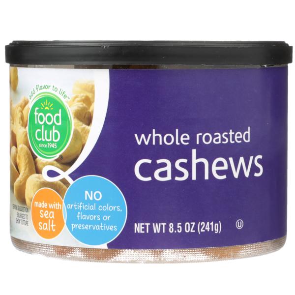 Nuts, Seeds & Dried Fruit Food Club Roasted Whole Cashews hero