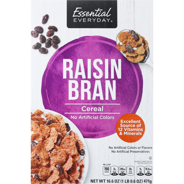 Cereal Essential Everyday Cereal, Raisin Bran hero