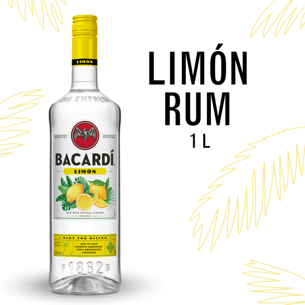 Spirits Bacardí® Limon Rum, Gluten Free hero