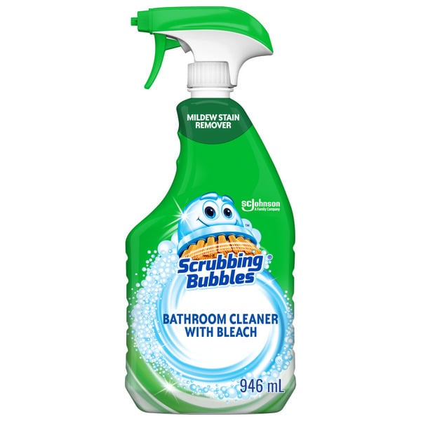 Cleaning Products Scrubbing Bubbles Bathroom Cleaner with Bleach, Attacks Soap Scum on Tubs, Shower Walls and More hero