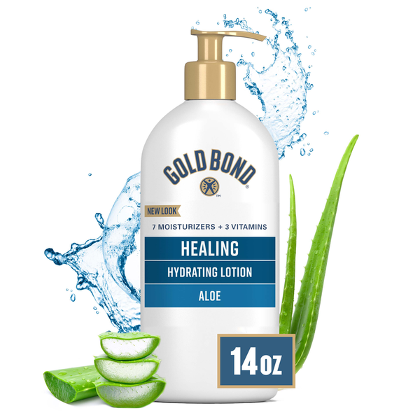 Hand Care Gold Bond Healing Hydrating Lotion, With Aloe, 24HR Hydration hero