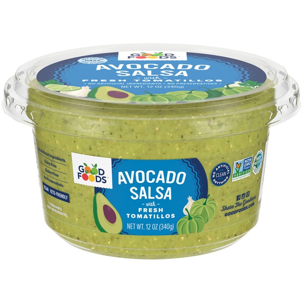 Dips Good Foods Salsa, Avocado, with Fresh Tomatillos hero