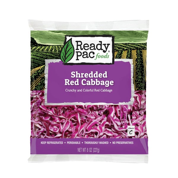 Packaged Vegetables & Fruits Ready Pac Bistro Shredded Crunchy Red Cabbage hero